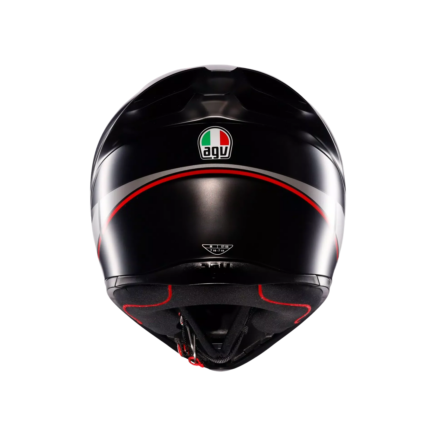 AGV K1 S Lap Matt Black/Grey/Red Helmet - AGV | SuperBike Store India