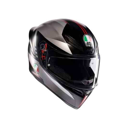 AGV K1 S Lap Matt Black/Grey/Red Helmet - AGV | SuperBike Store India