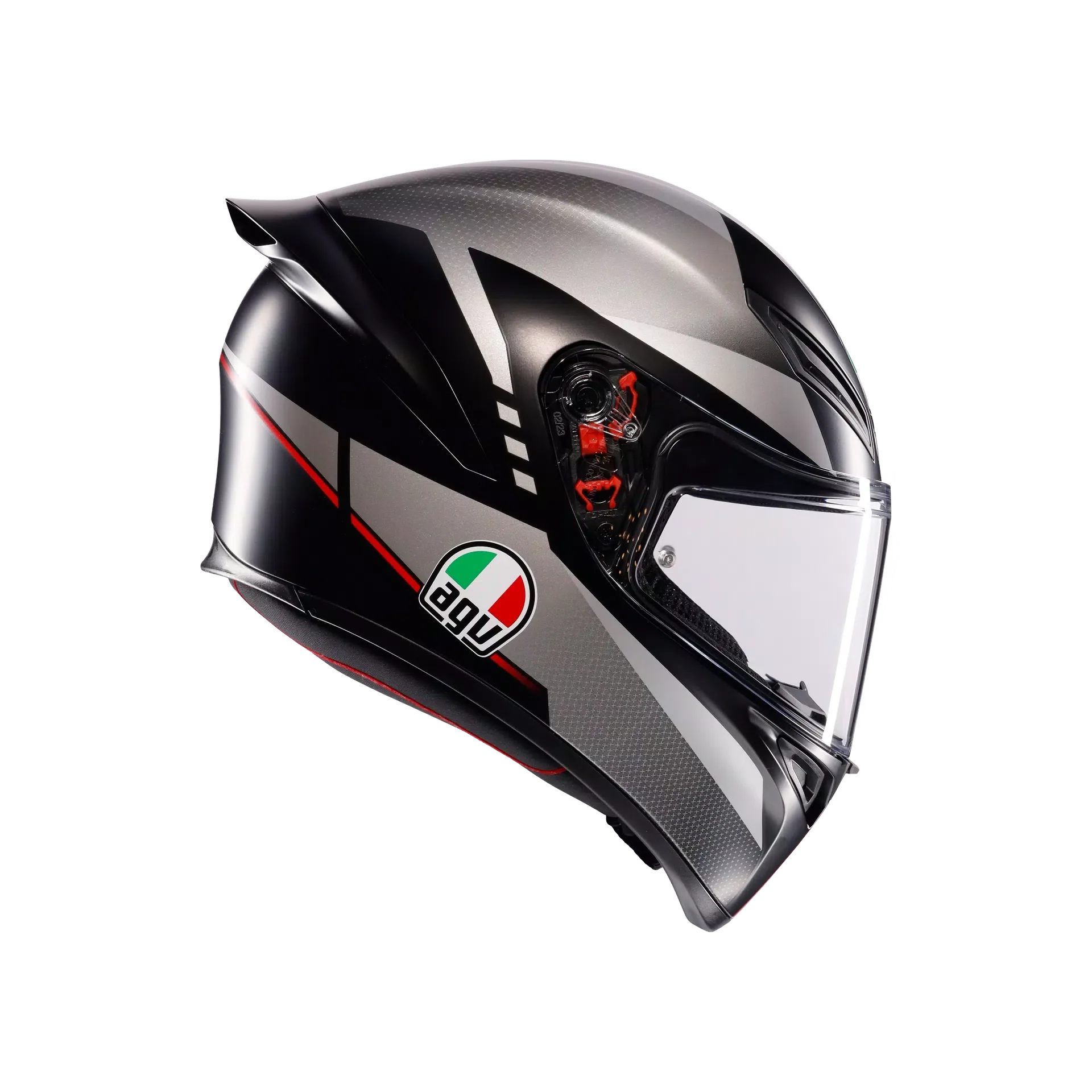 AGV K1 S Lap Matt Black/Grey/Red Helmet - AGV | SuperBike Store India