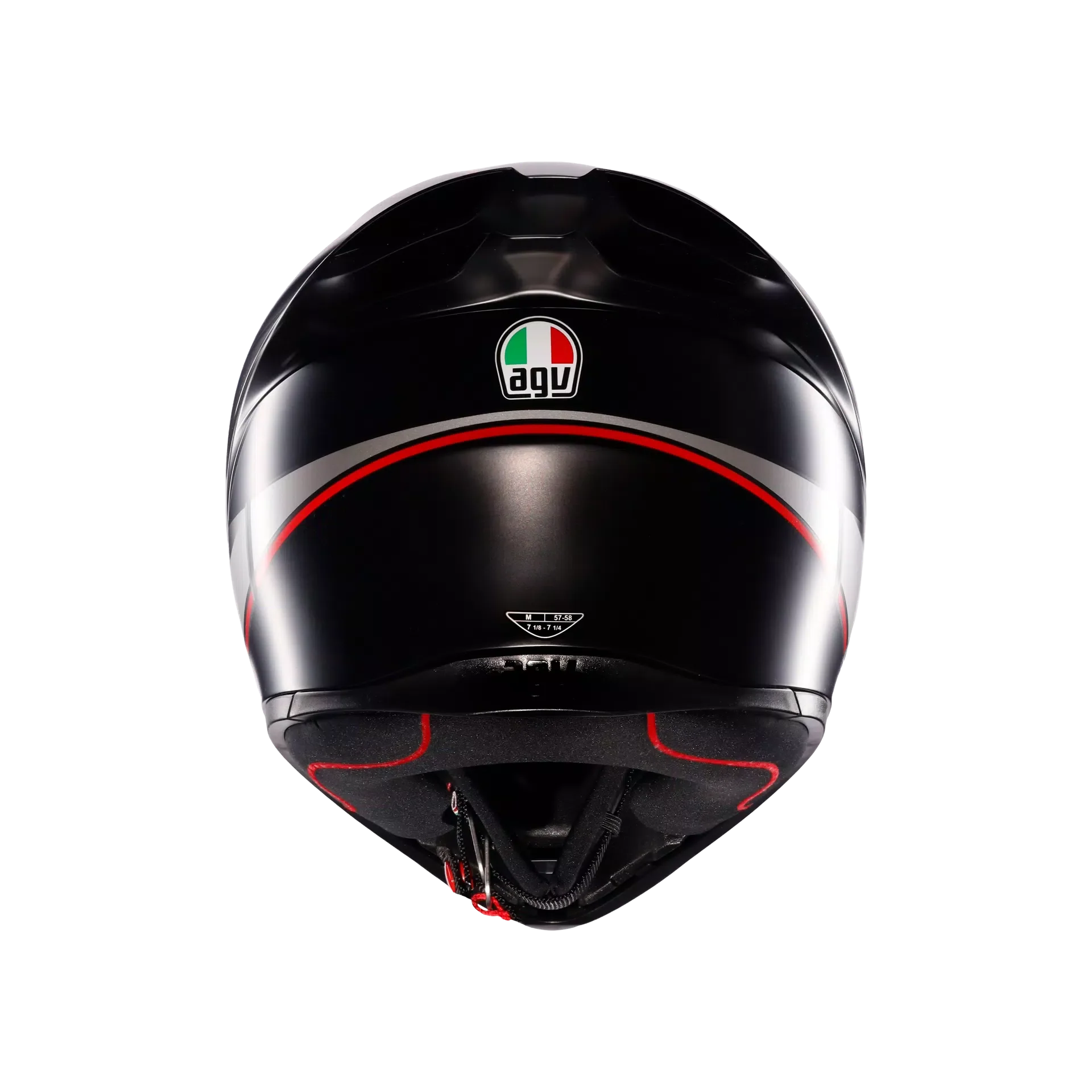 AGV K1 S Lap Matt Black/Grey/Red Helmet - AGV | SuperBike Store India