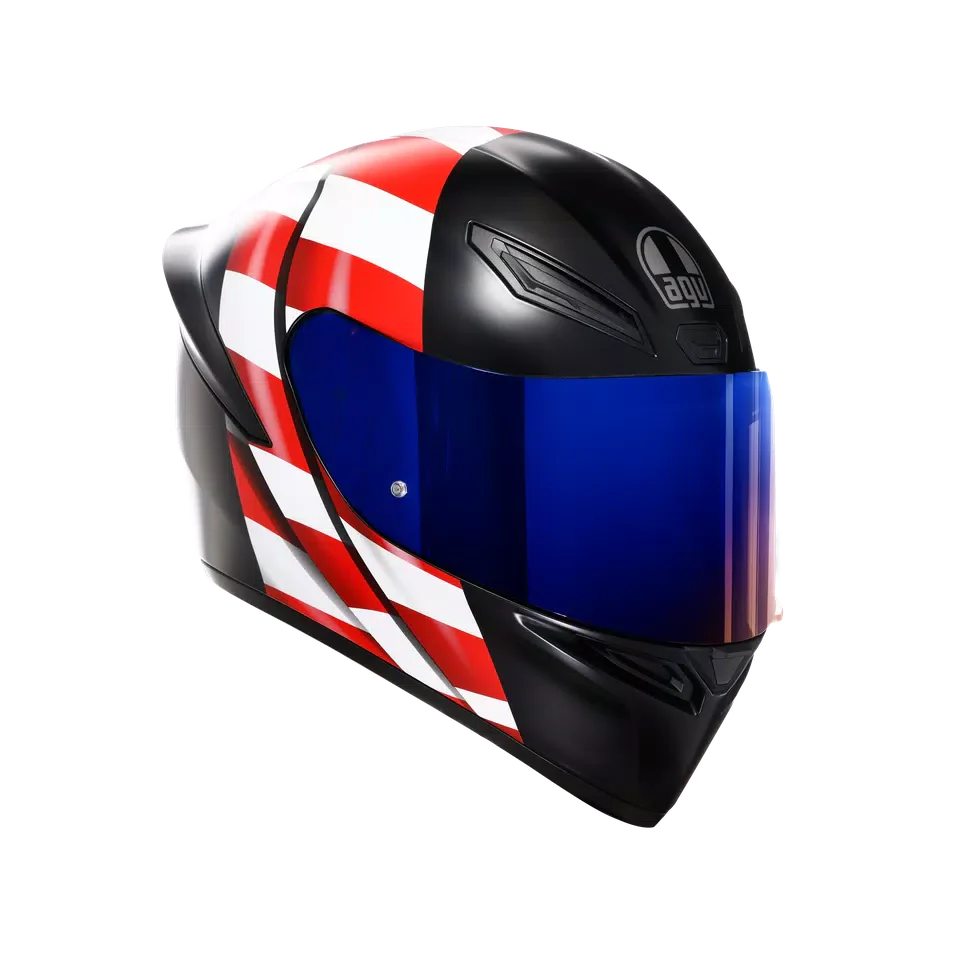 AGV K1 S US Flag Matt Black/Red/Blue Helmet - AGV | SuperBike Store India