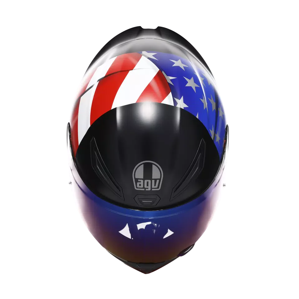 AGV K1 S US Flag Matt Black/Red/Blue Helmet - AGV | SuperBike Store India