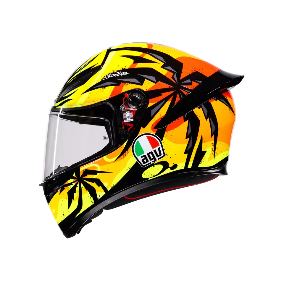 AGV K1 S Tropicrush Black/Orange Helmet - AGV | SuperBike Store India