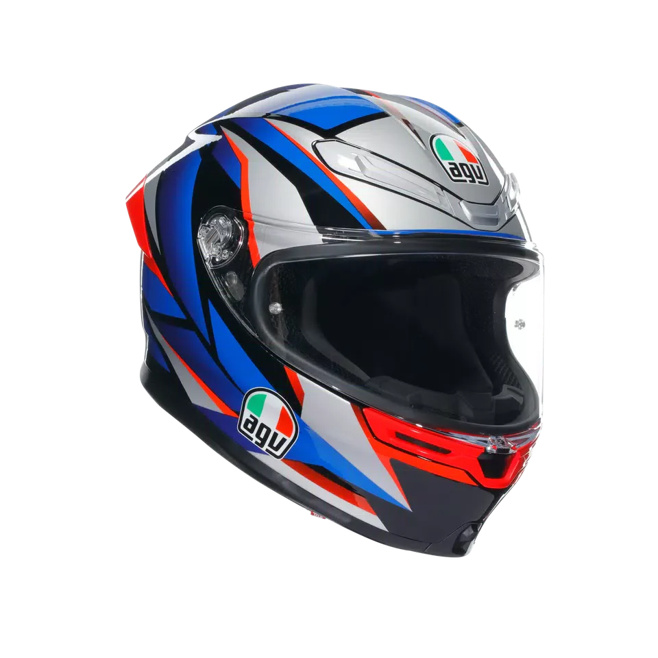 AGV K6 S Slashcut Black/Blue/Red Helmet - AGV | SuperBike Store India