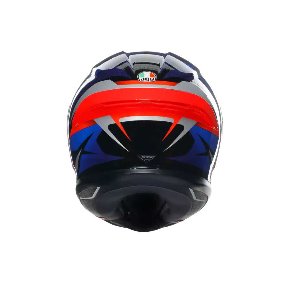 AGV K6 S Slashcut Black/Blue/Red Helmet - AGV | SuperBike Store India