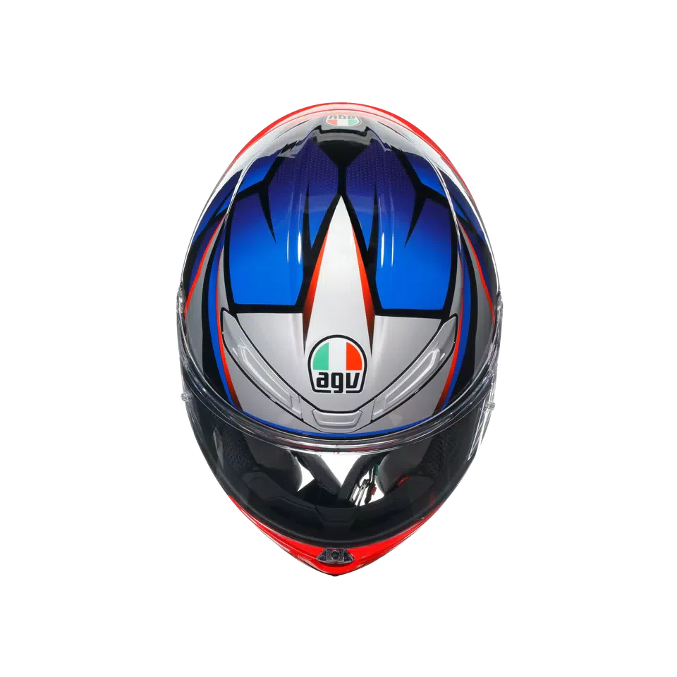 AGV K6 S Slashcut Black/Blue/Red Helmet - AGV | SuperBike Store India