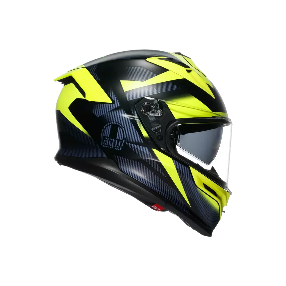 AGV K7 MPLK Glimpse Matt Black/Yellow Fluo Helmet - AGV | SuperBike Store India